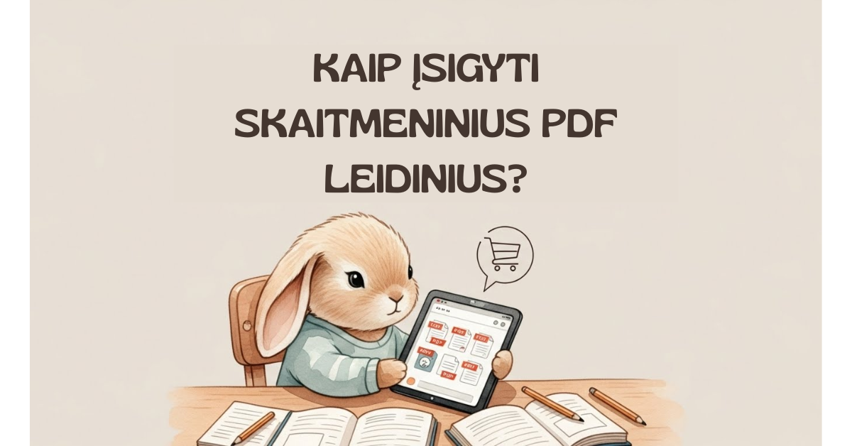 KAIP ĮSIGYTI SKAITMENINIUS PDF LEIDINIUS?