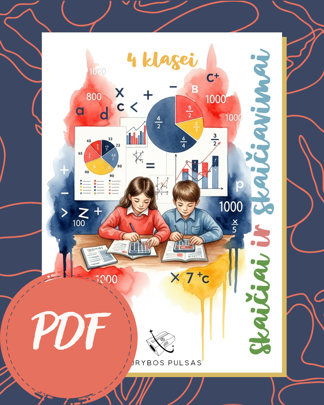 Knygelių „Skaičiai ir skaičiavimai“ 1–4 klasėms užduotys (PDF NEMOKAMAS)