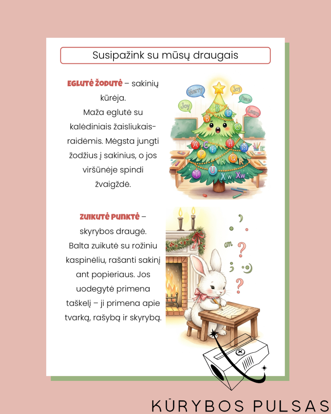 Knygelė „Kalėdos su raidėmis“