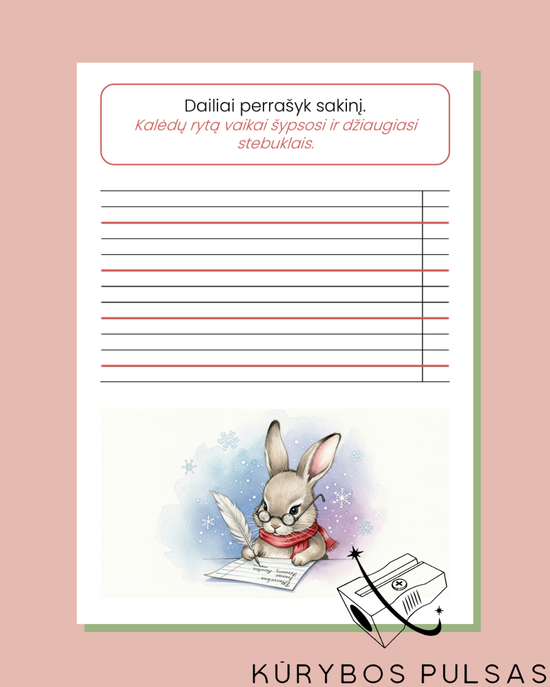 Knygelė „Kalėdos su raidėmis“