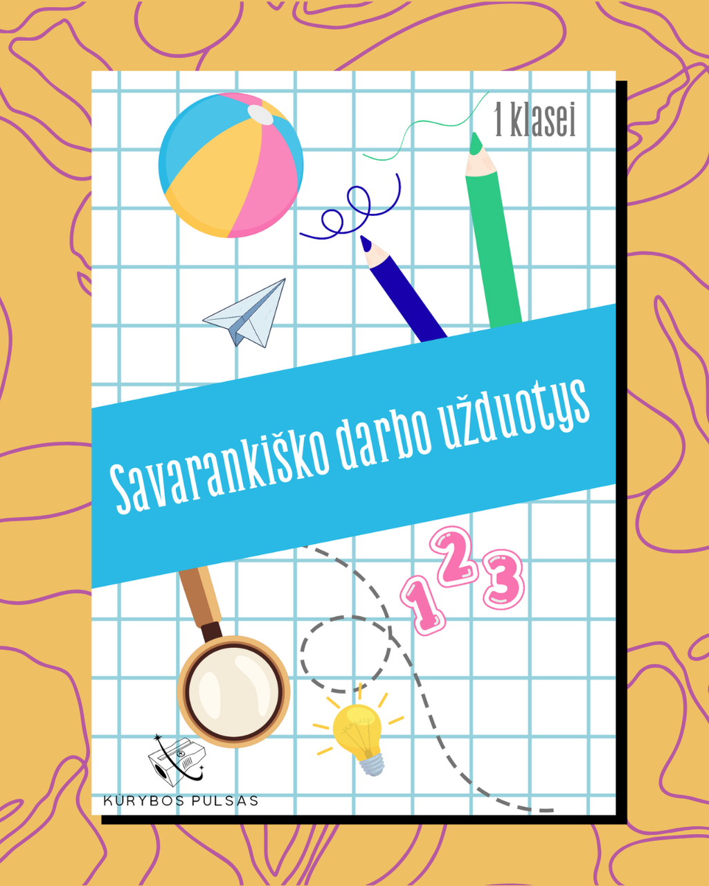 Savarankiško darbo užduotys 1–4 klasėms – RINKINYS (A5, spiralė)