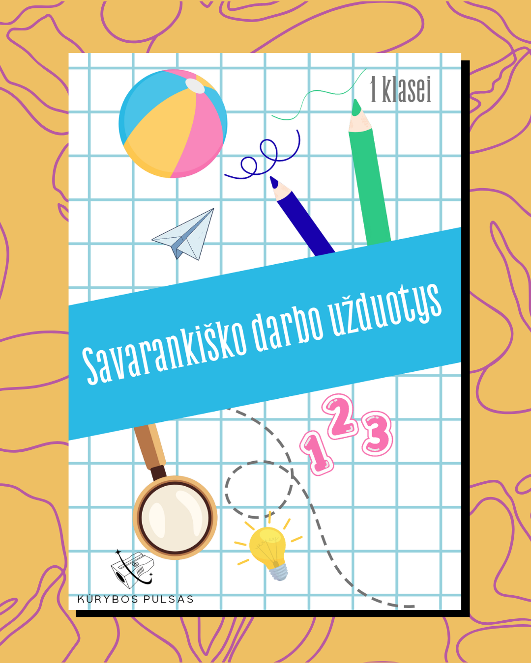 Savarankiško darbo užduotys 1–4 klasėms – RINKINYS (A5, spiralė)