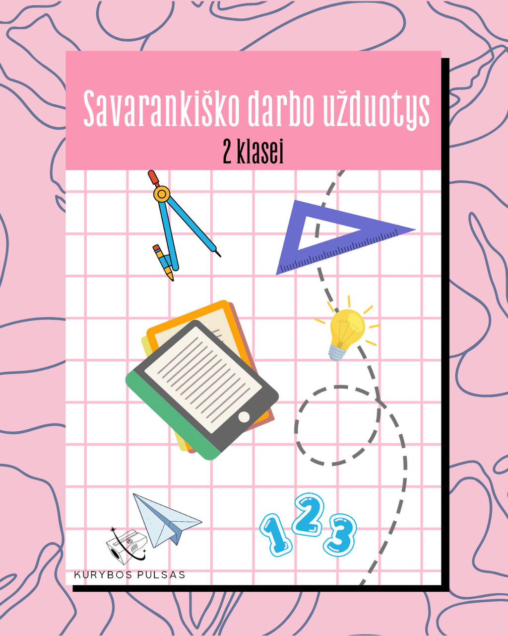 Savarankiško darbo užduotys 1–4 klasėms – RINKINYS (A5, spiralė)
