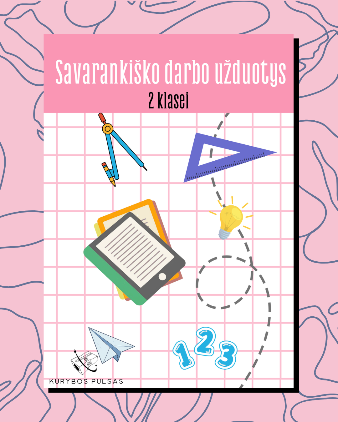 Savarankiško darbo užduotys 1–4 klasėms – RINKINYS (A5, spiralė)
