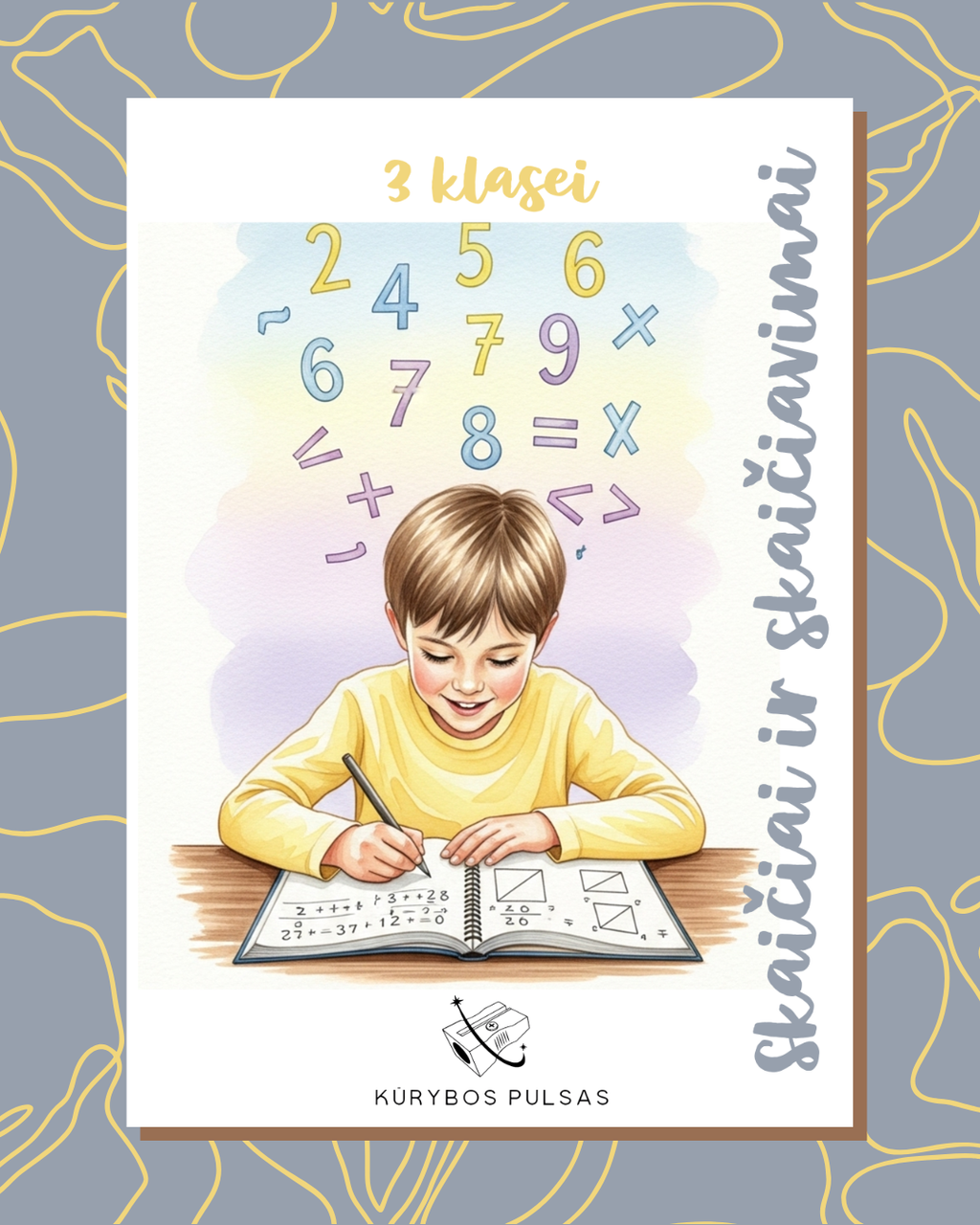 Knygelių „Skaičiai ir skaičiavimai“ 1–4 klasėms RINKINYS