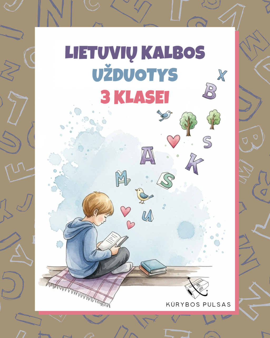Lietuvių kalbos užduočių knyga 3 klasei