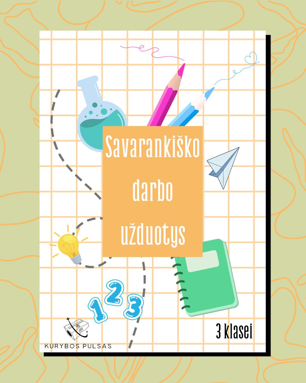 Savarankiško darbo užduotys 1–4 klasėms – RINKINYS (A5, spiralė)