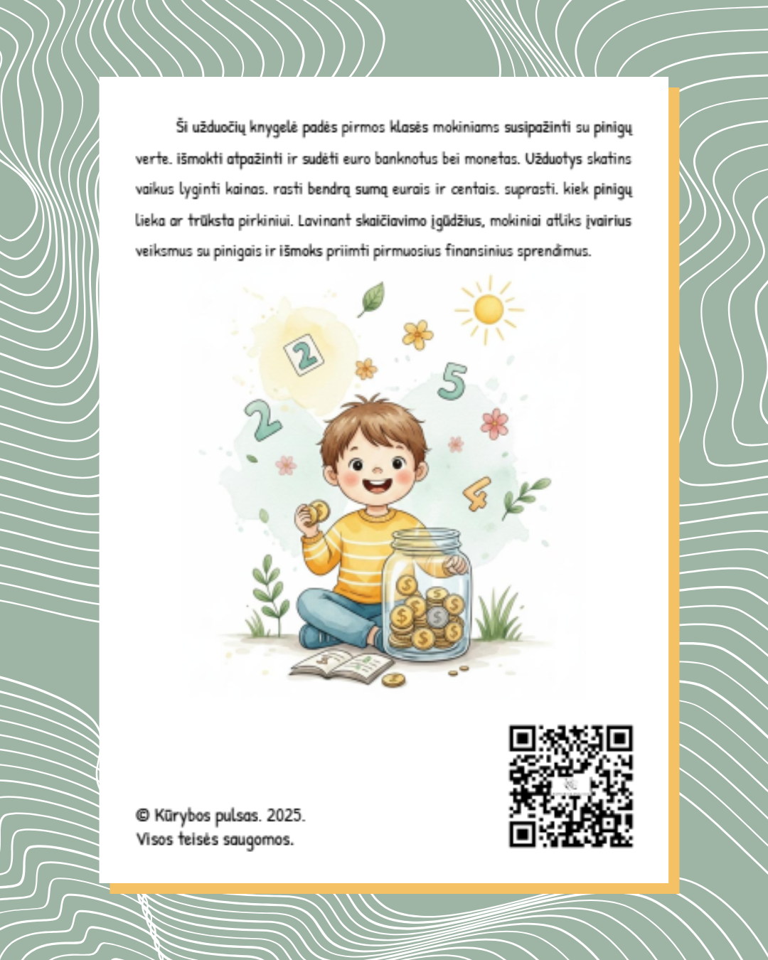 Knygelė „Finansiniai skaičiavimai“ 1 klasei