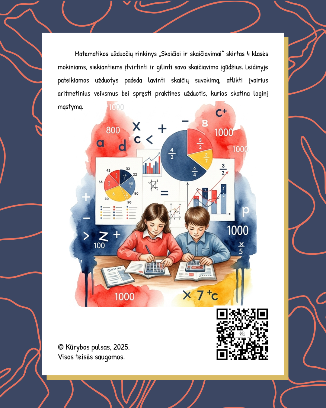 Knygelė „Skaičiai ir skaičiavimai“ 4 klasei