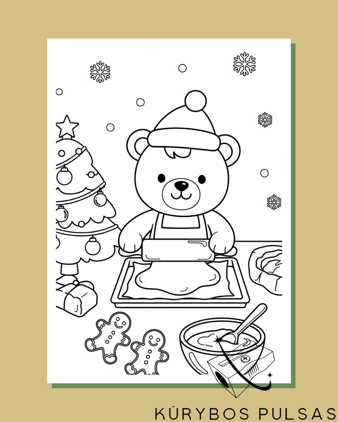 Spalvinimo knyga „Spalvotos Kalėdos su draugais“