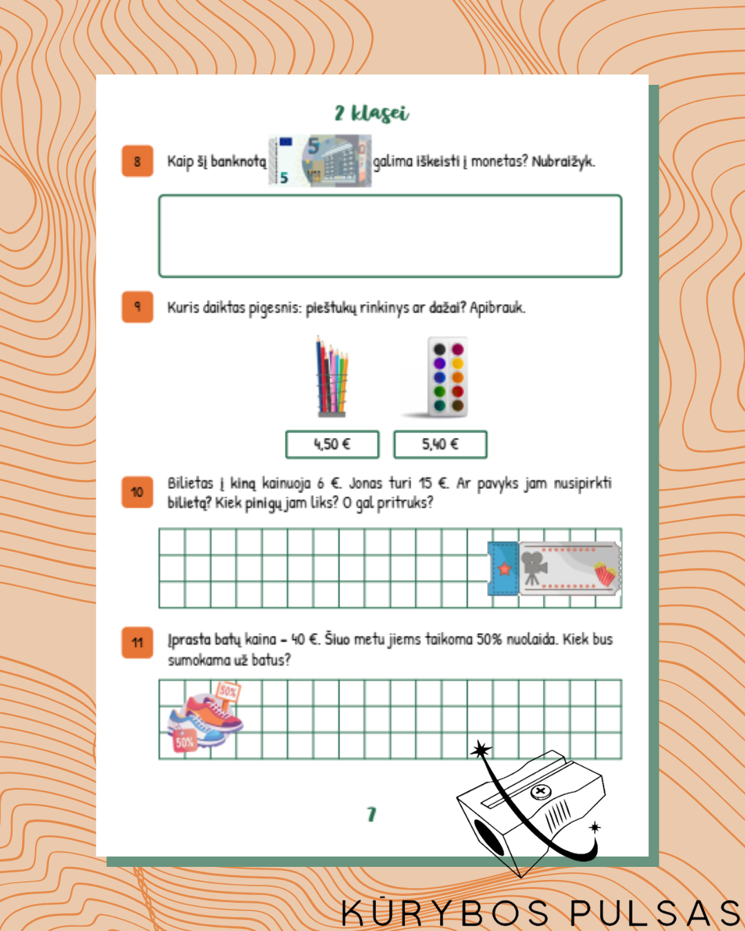 Knygelė „Finansiniai skaičiavimai“ 2 klasei