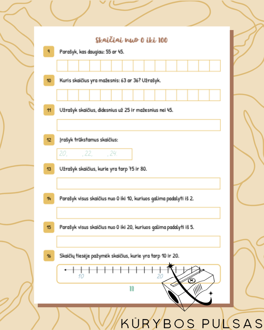 Knygelių „Skaičiai ir skaičiavimai“ 1–4 klasėms RINKINYS