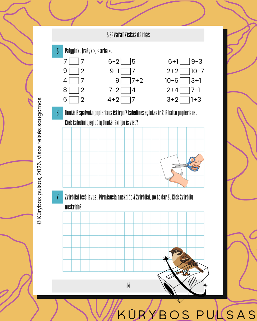 Savarankiško darbo užduotys 1–4 klasėms – RINKINYS (A5, spiralė)