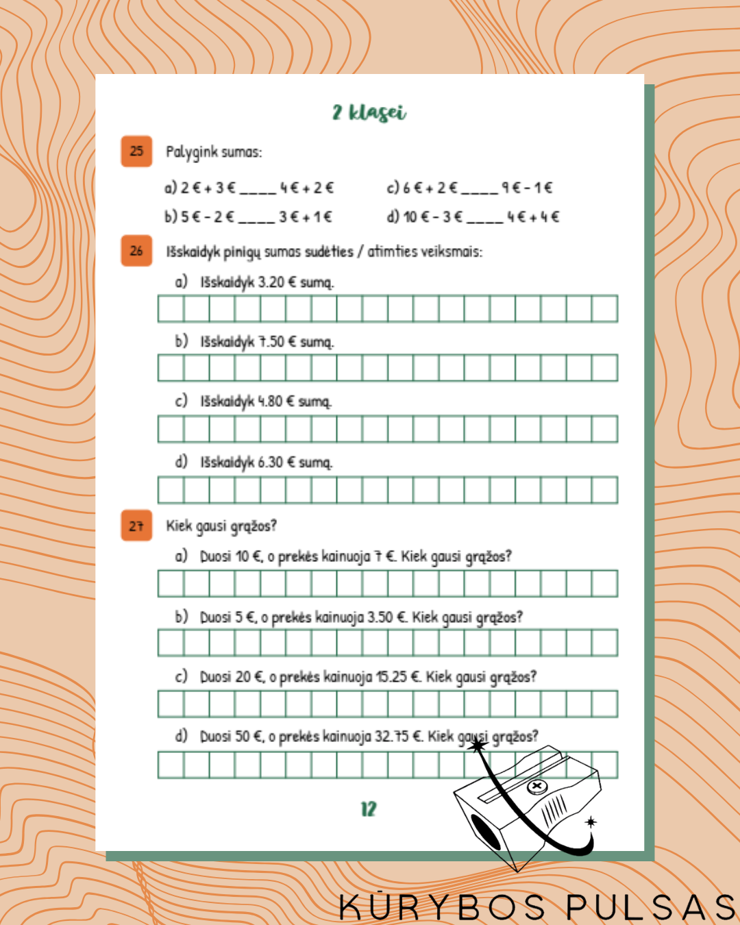 Knygelė „Finansiniai skaičiavimai“ 2 klasei