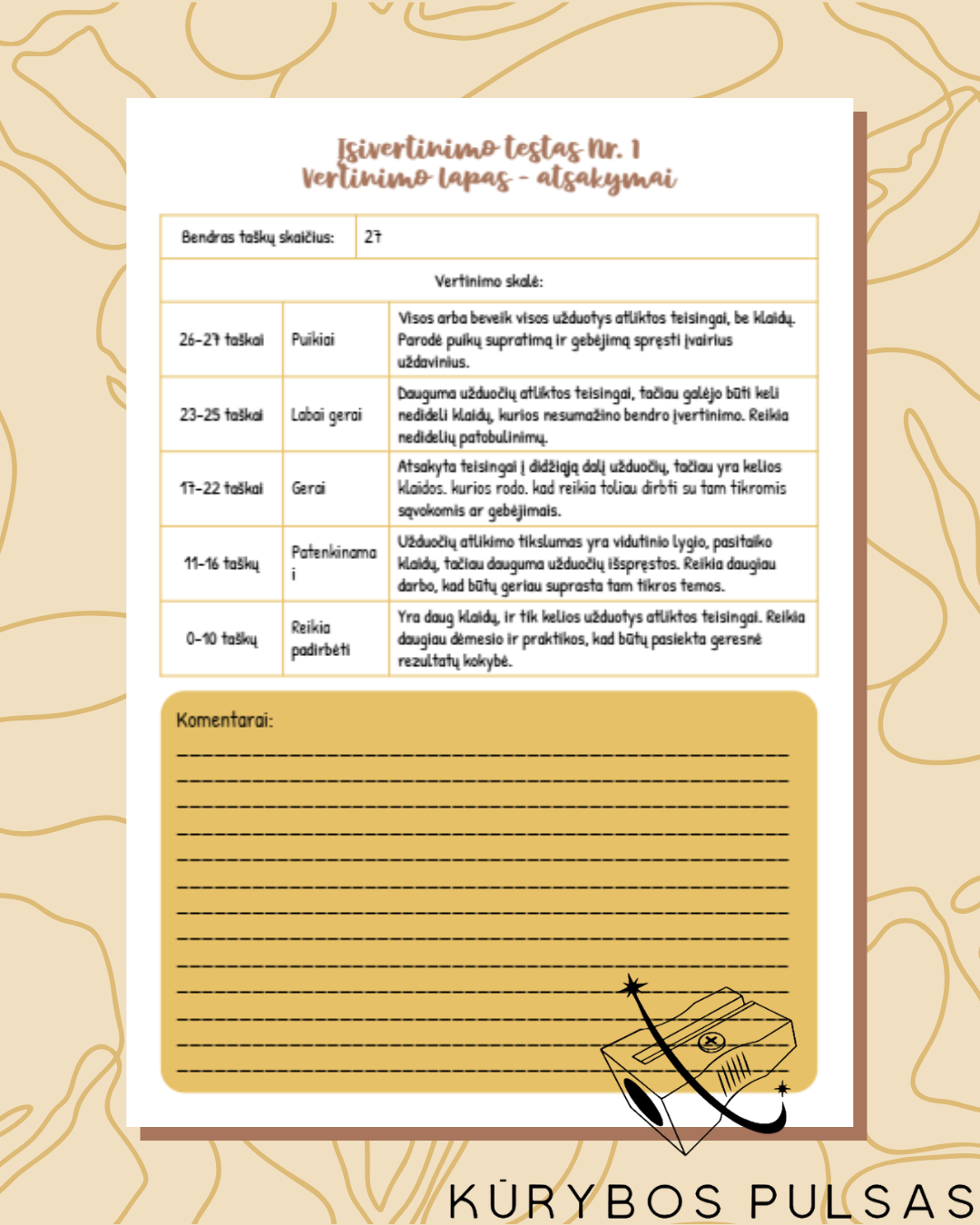 Knygelė „Skaičiai ir skaičiavimai“ 1 klasei