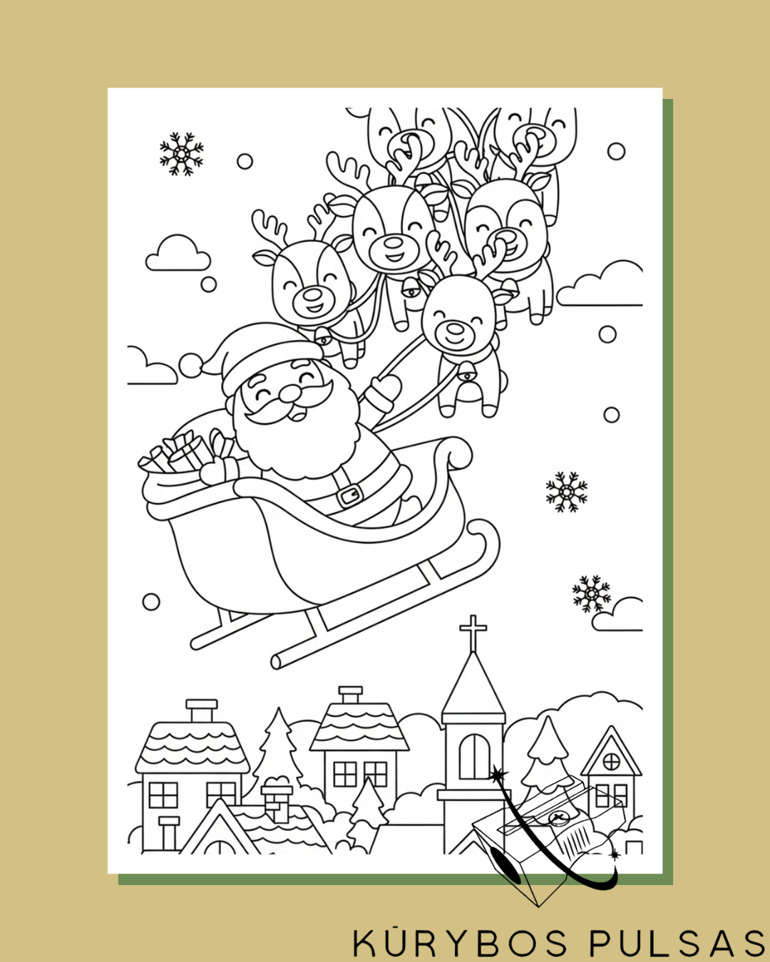 Spalvinimo knyga „Spalvotos Kalėdos su draugais“