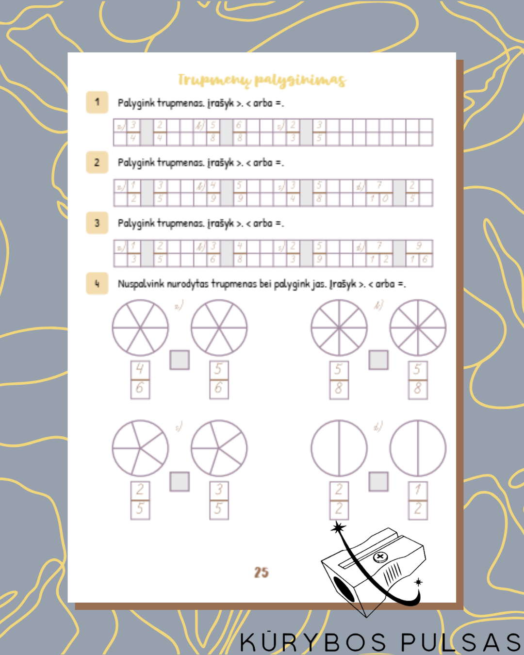 Knygelių „Skaičiai ir skaičiavimai“ 1–4 klasėms RINKINYS