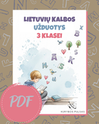 Lietuvių kalbos užduočių knyga 3 klasei (PDF)