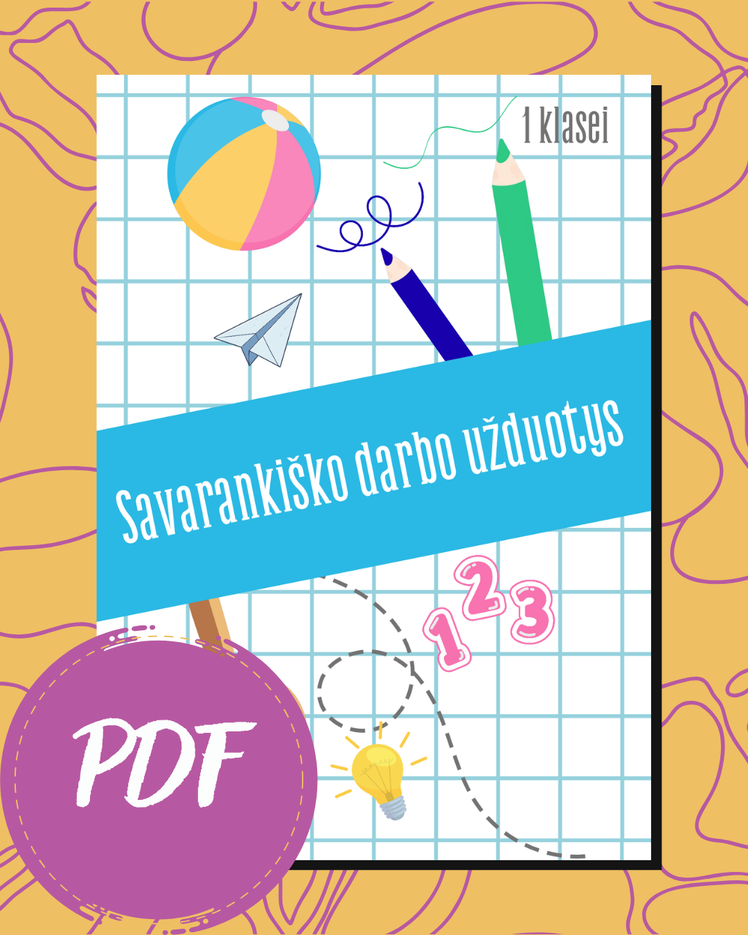 Savarankiško darbo užduotys 1–4 klasėms – rinkinys (PDF)