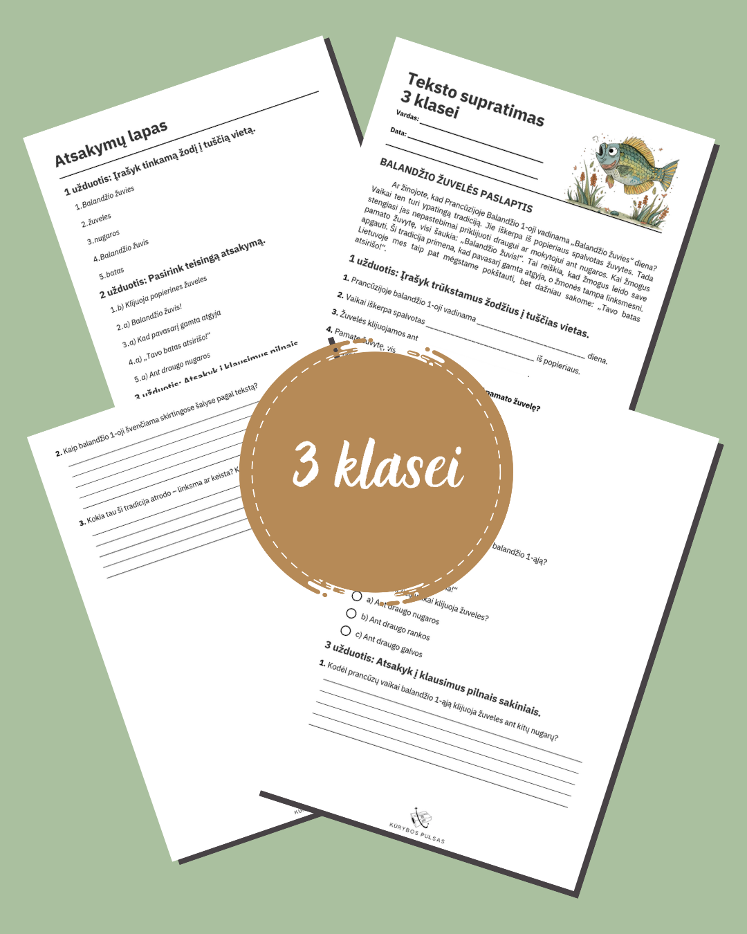 Balandžio 1-oji: Juokų ir Melagių diena – pamokos rinkinys 1–4 klasėms (skaidrės + teksto supratimas + užduotys)