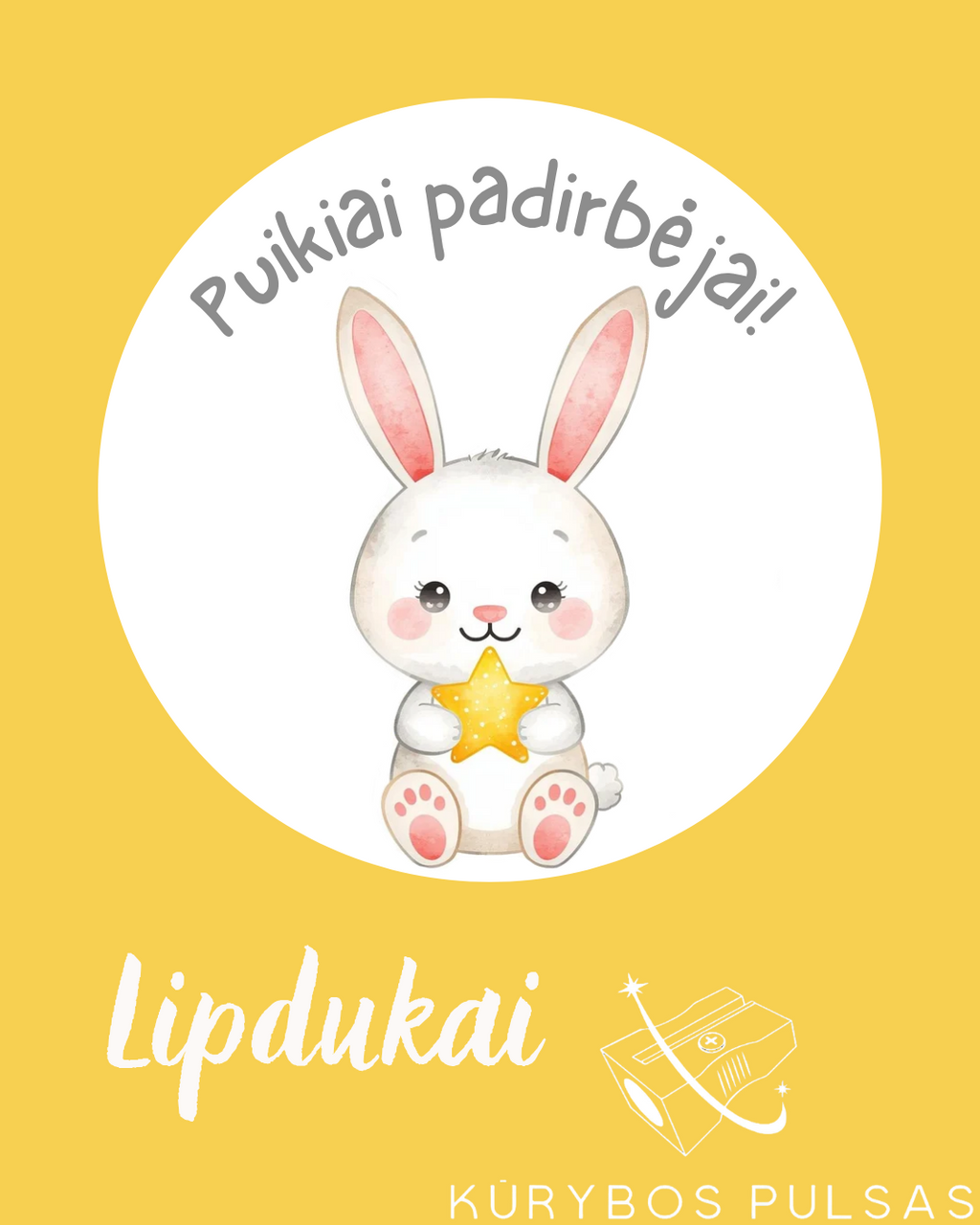 Lipdukai mokytojams (50 vnt., 17 dizainų)