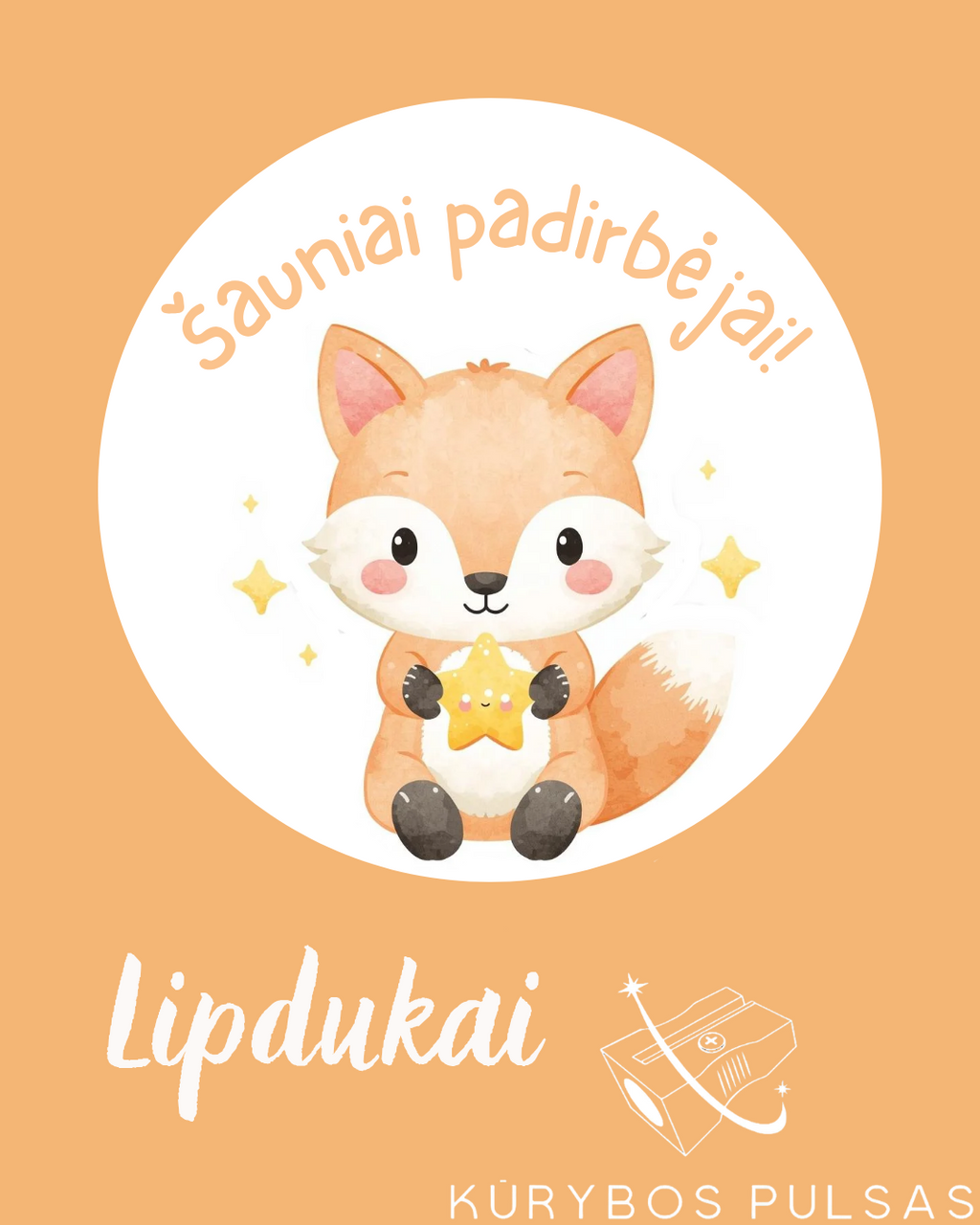 Lipdukai mokytojams (50 vnt., 17 dizainų)