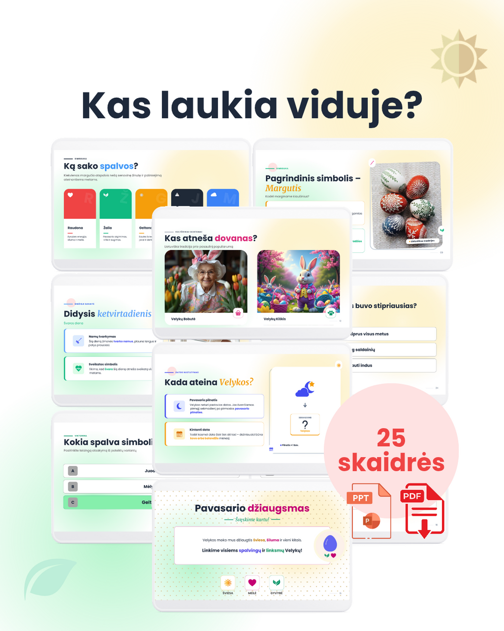 Velykos | Paruoštas ugdymo priemonių rinkinys 1–4 klasėms