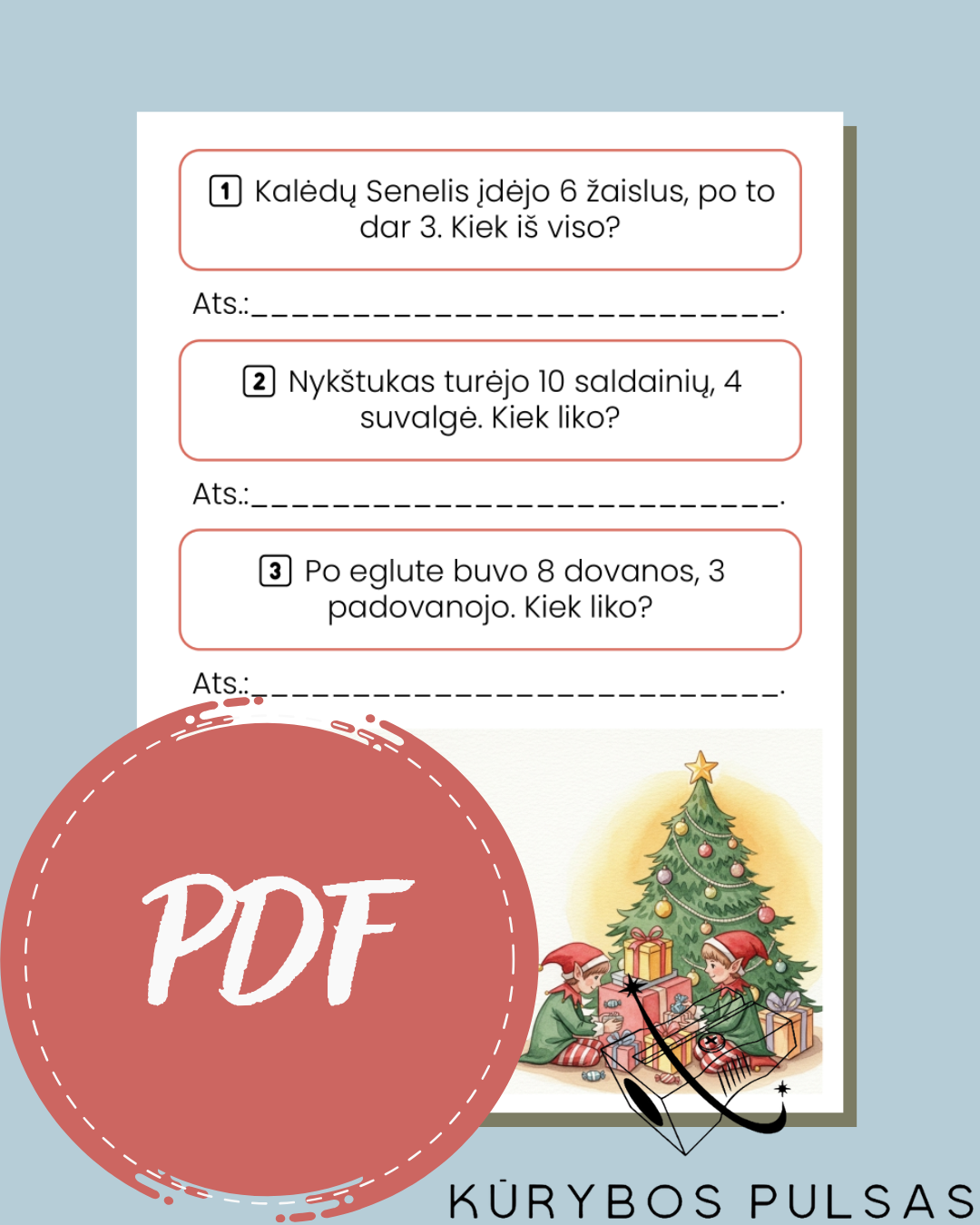 Šventinis RINKINYS „Mažajam mokinukui“ (PDF)