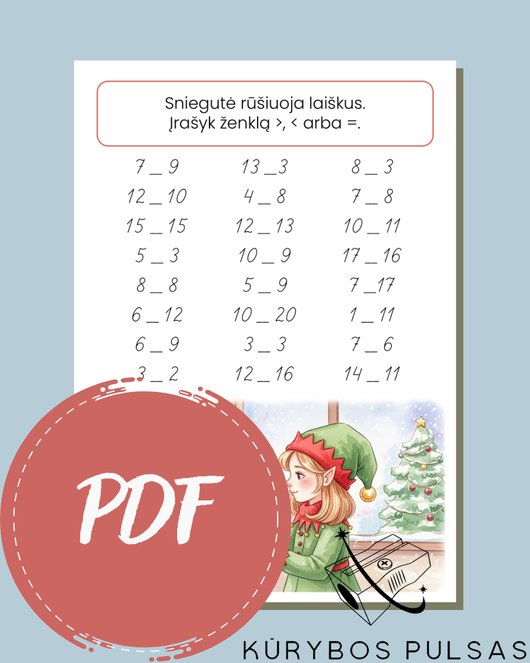 Šventinis RINKINYS „Mažajam mokinukui“ (PDF)