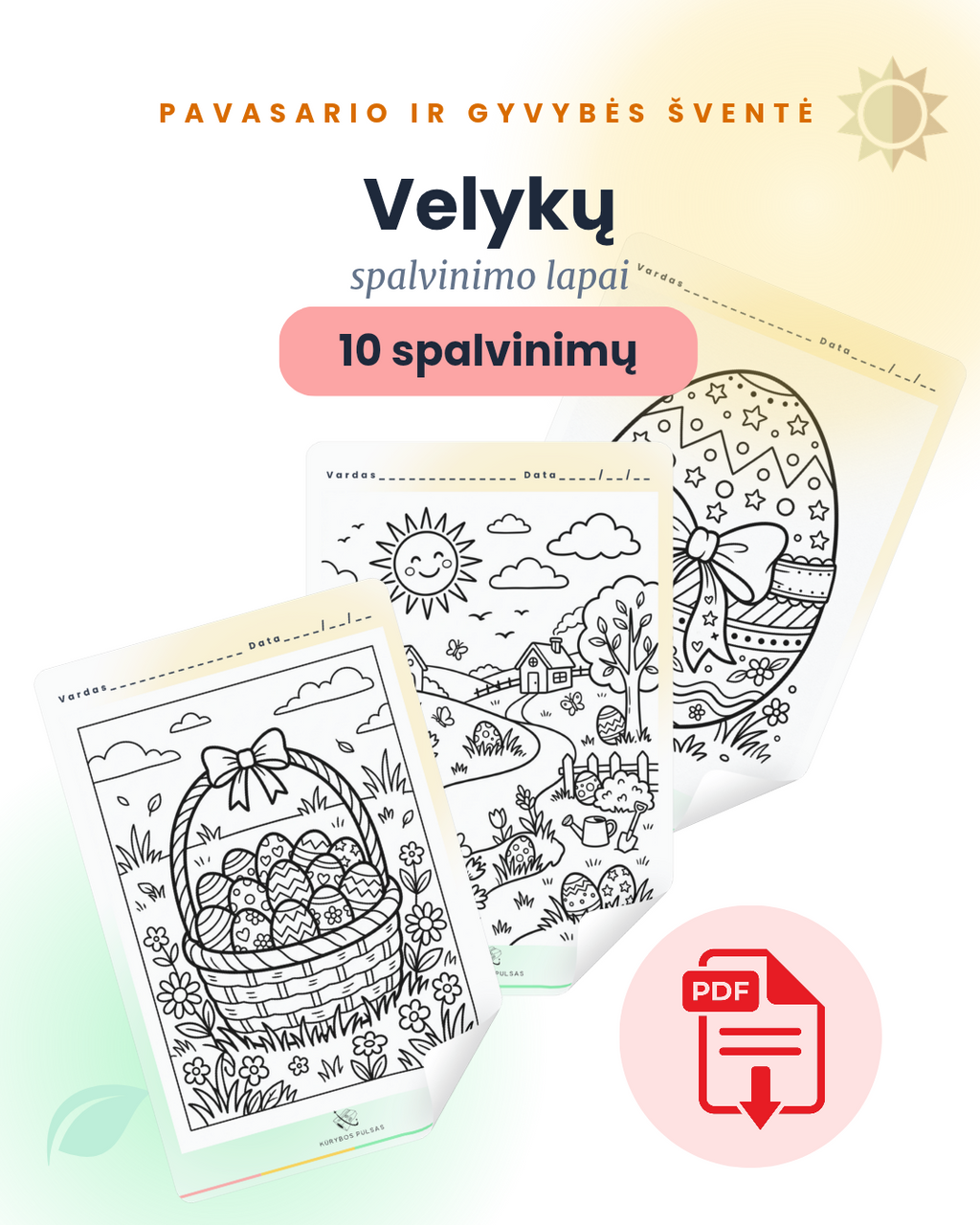 Velykos | Paruoštas ugdymo priemonių rinkinys 1–4 klasėms