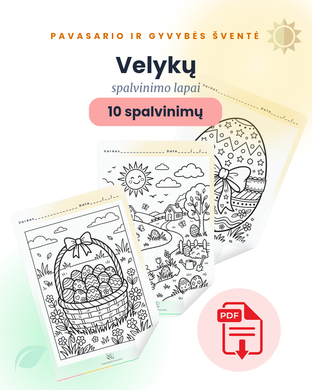 Velykos | Paruoštas ugdymo priemonių rinkinys 1–4 klasėms