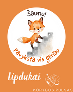 Lipdukai mokytojams (50 vnt., 17 dizainų)