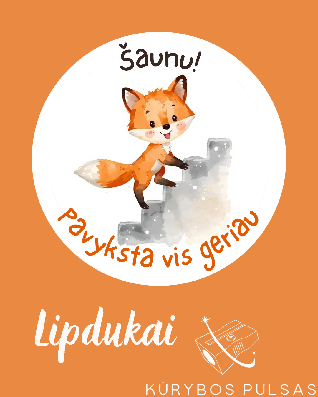 Lipdukai mokytojams (50 vnt., 17 dizainų)